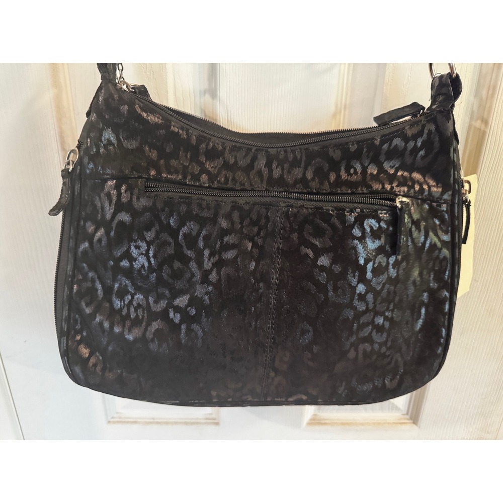 Gun Tote'n Mamas Hobo Purse Black Leopard CC‎ Conceal Handbag NWT LR draw - Picture 5 of 12